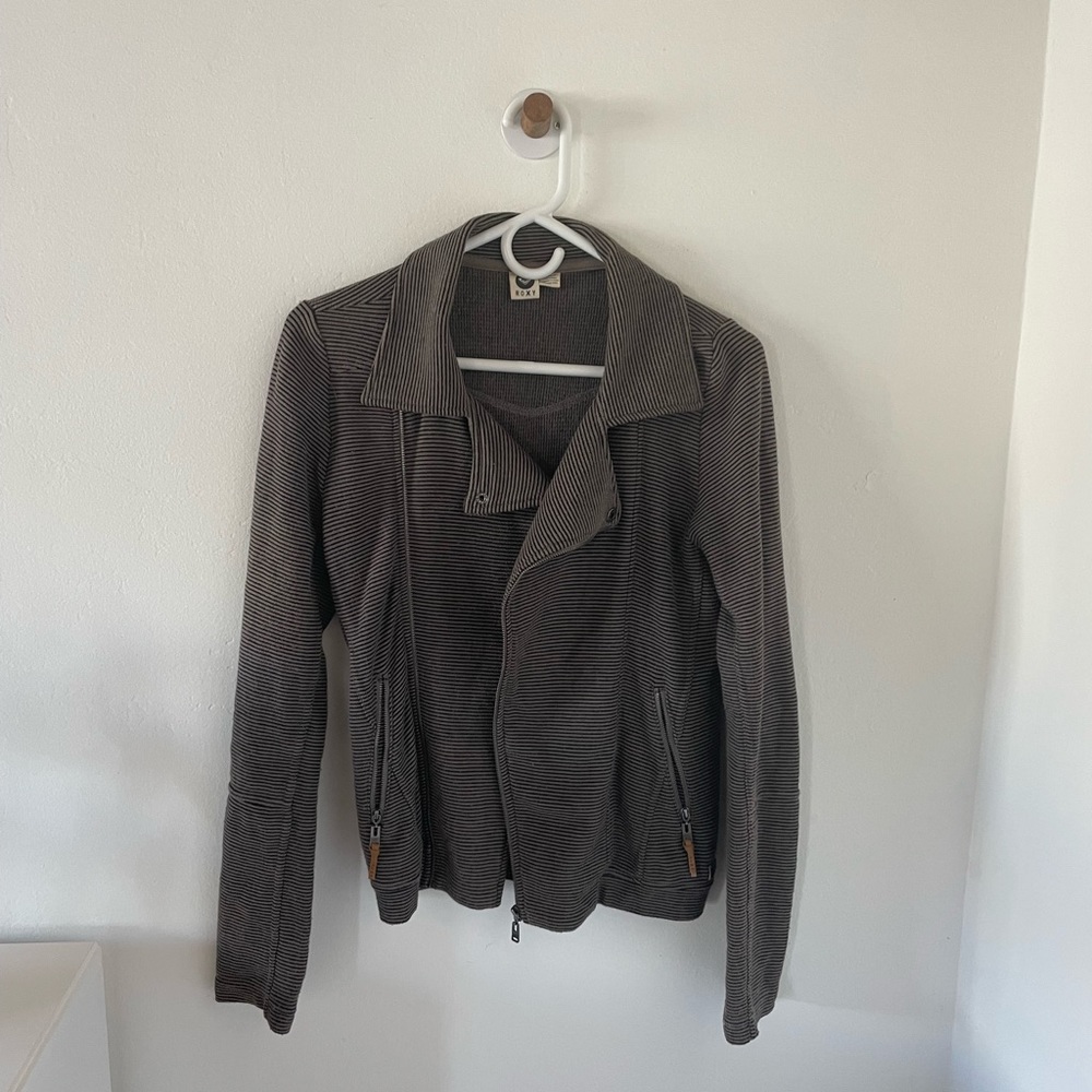 Roxy Knit Stripe Blazer